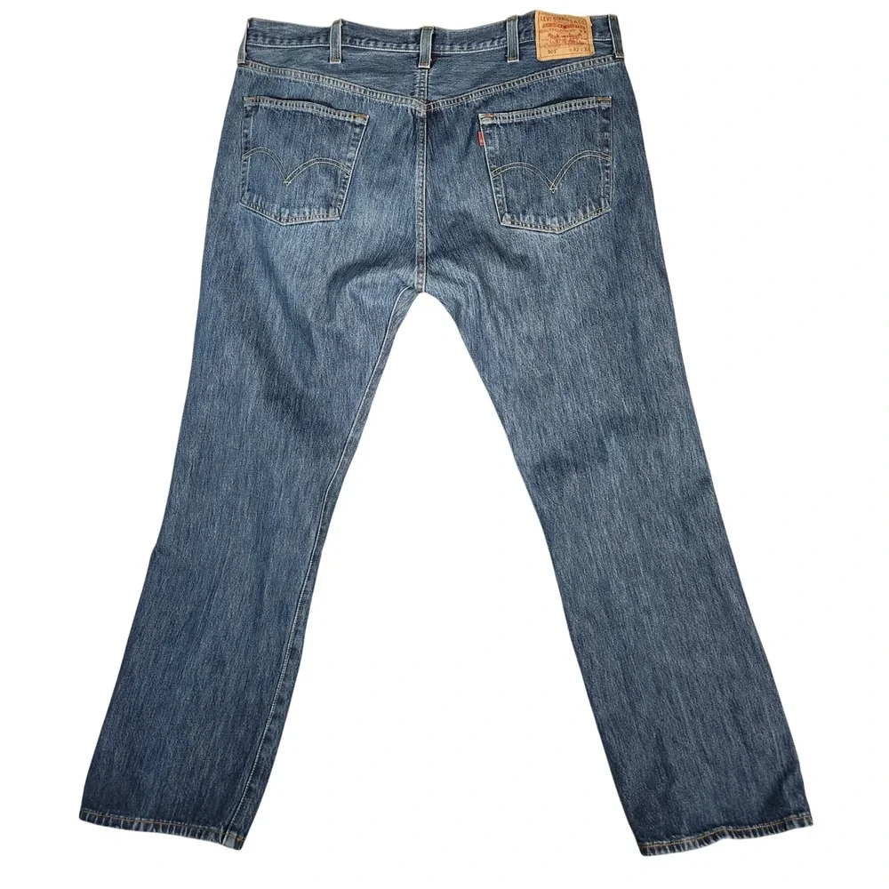 Levi's 501XX Jeans Men's 42X32 Blue Original Straight Leg Button Fly Denim 501‎